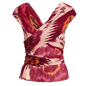 Ralph Lauren Collection Idonia Sleeveless Crisscross Top EUC Size 12